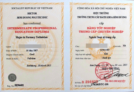 Làm bằng đại học tai đông nai uy tín 