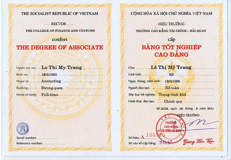 bằng cao đẳng tphcm