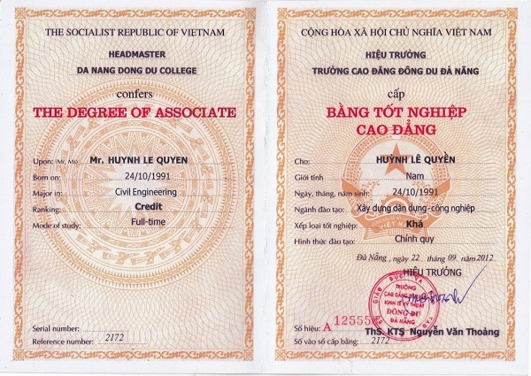làm bằng cao đẳng uy tín tại tphcm