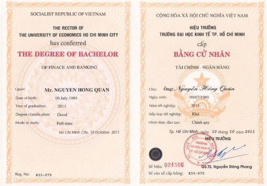 Khi làm bằng đại học